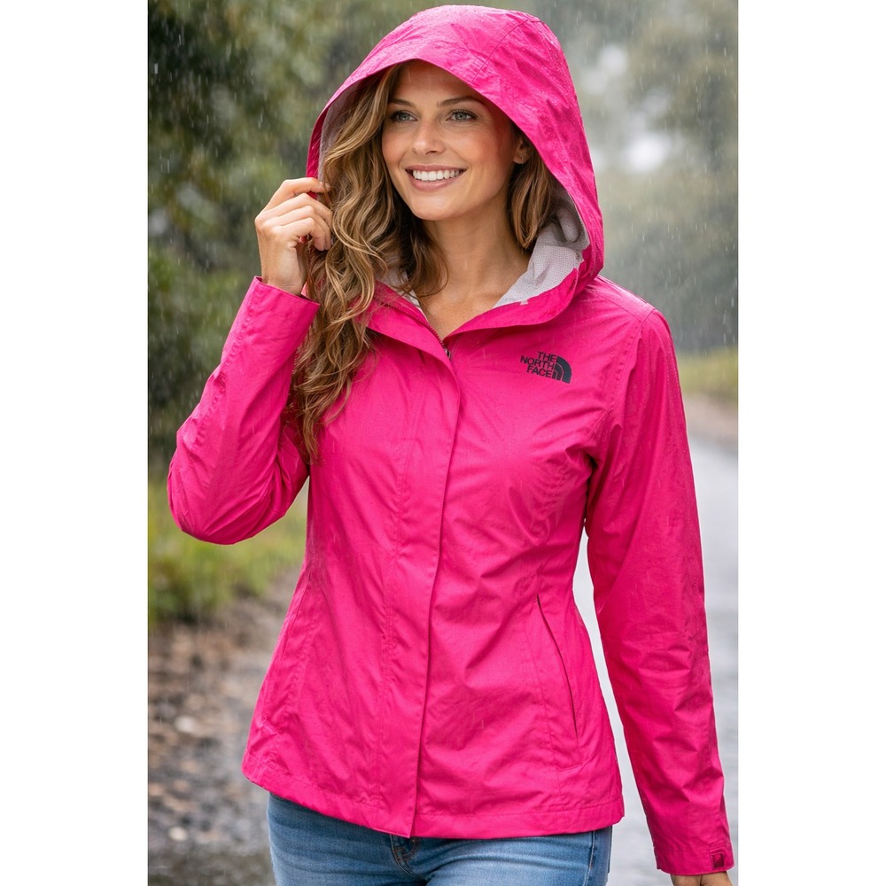 NWT North Face Venture 2 Dry Vent Petticoat Pink Parka Rain Jacket Size Med
